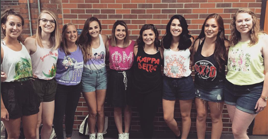 University of Nebraska Lincoln sorority members